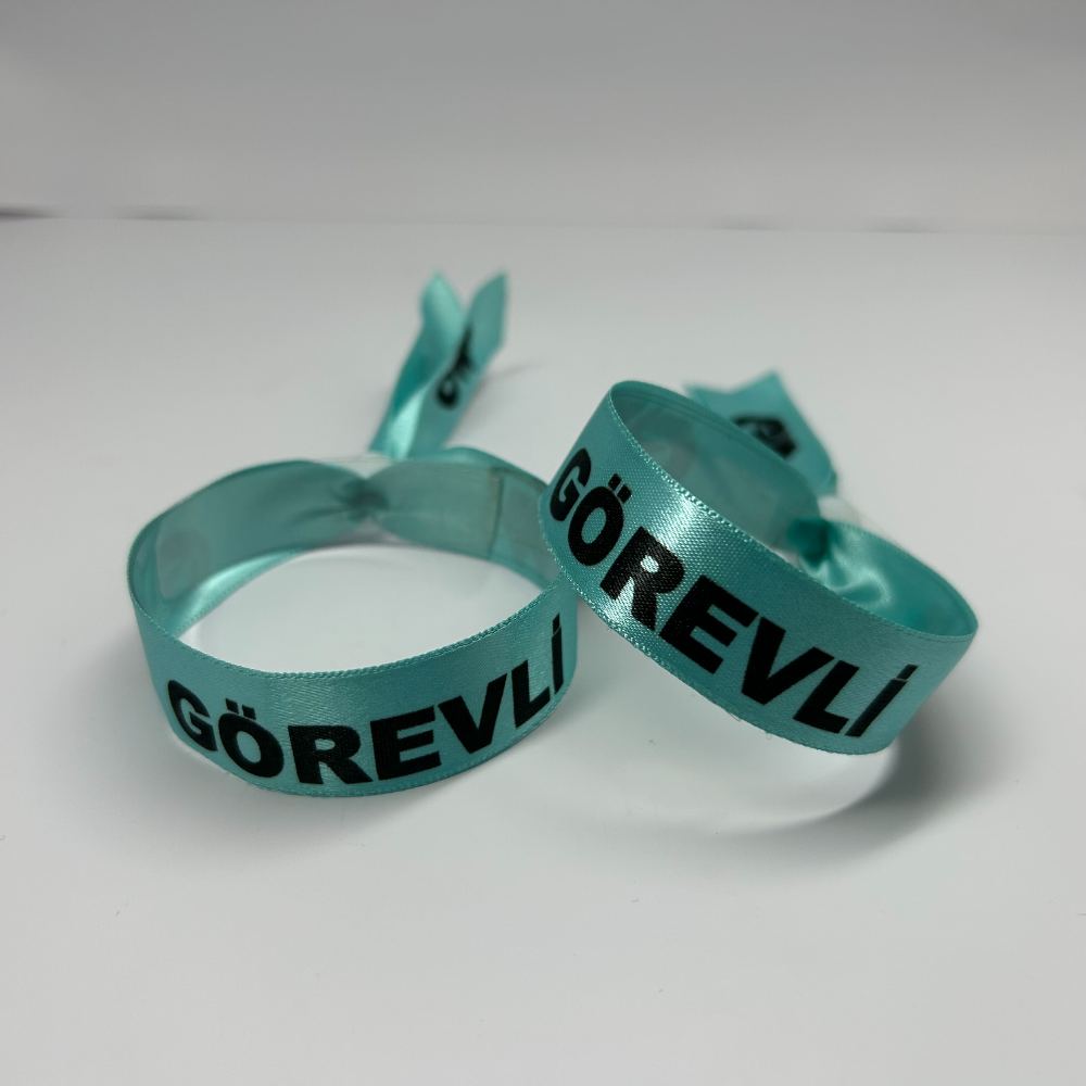 Deliksiz Saten Baskılı Konser Bilekliği