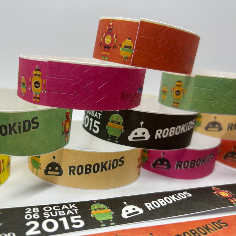 Counterfoil Tyvek Wristbands