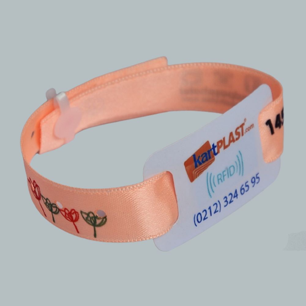 RFID Tagged Satin Wristband